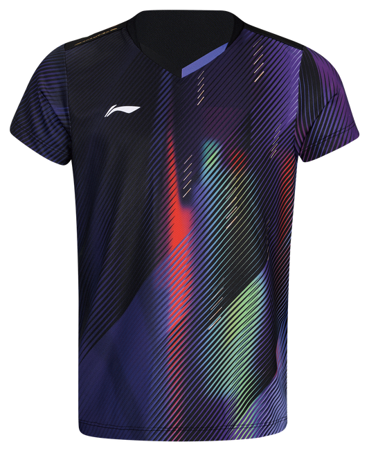 Tischtennis Kinder National-Team 2026 Wettkampftrikot - schwarz - AAYW092-1