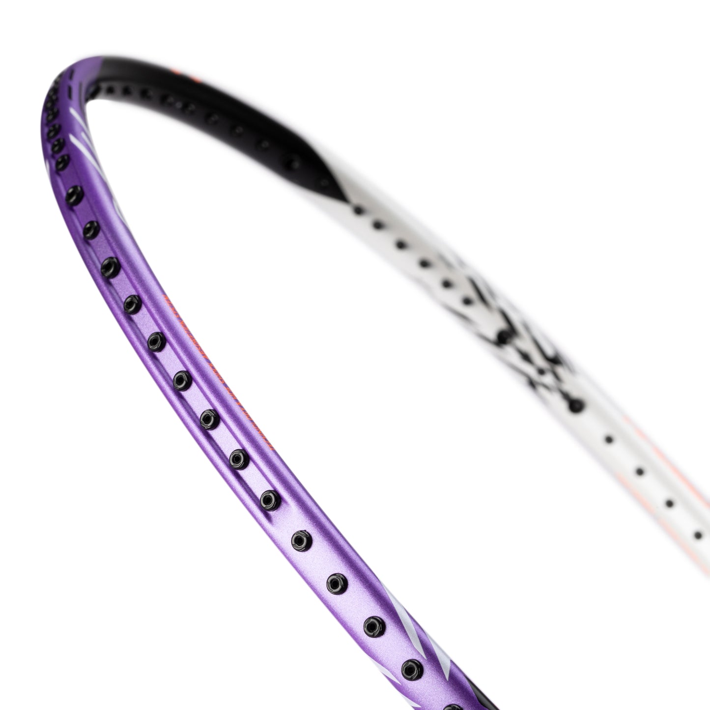Badmintonschläger HalberTec 1000 (4U) schwarz/lila - bespannt - AYPV021-40