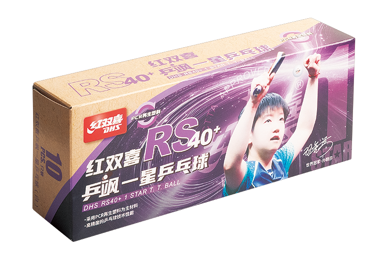 DHS Tischtennisball RS40+ 1-Sterne Weiß (10 Pack) - DXAV005-2