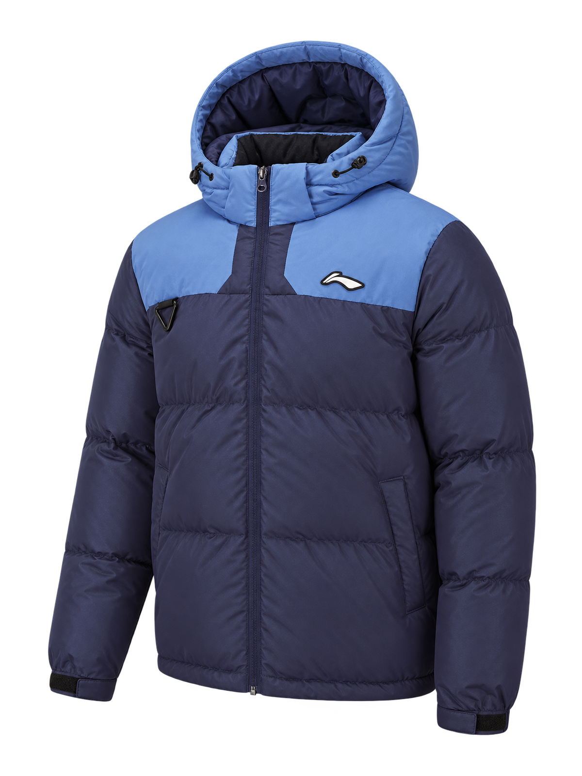 Li-Ning Herren Daunenjacke mit Kapuze dunkelblau - AYMS213-2