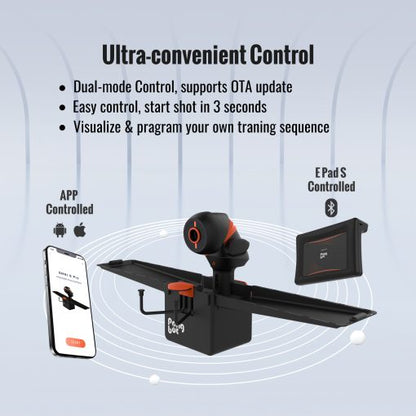 PONGBOT OMNI S PRO Tischtennisroboter mit Netz