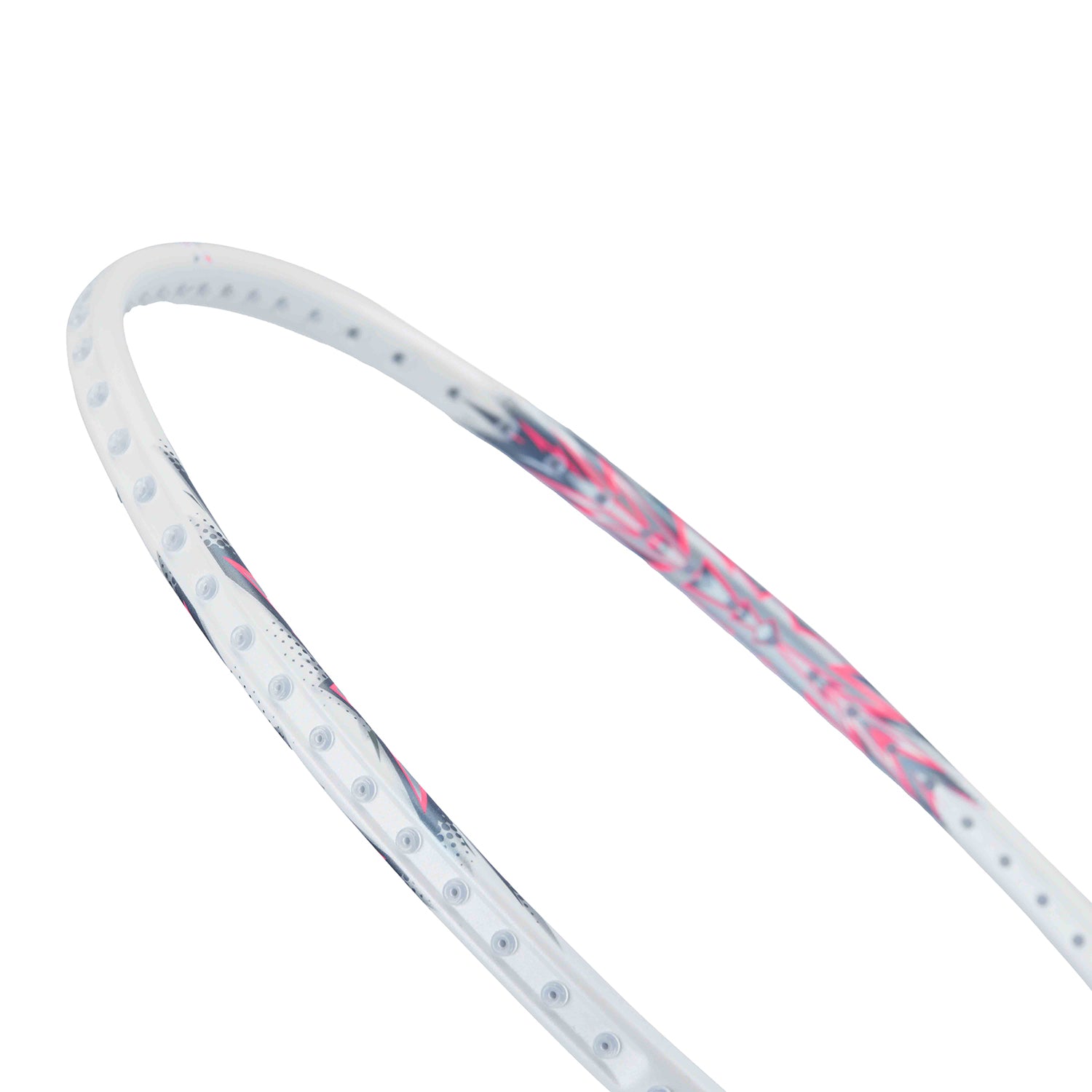 Badmintonschläger AXFORCE BIGBANG (5U) weiß/pink - unbespannt - AYPU051-5