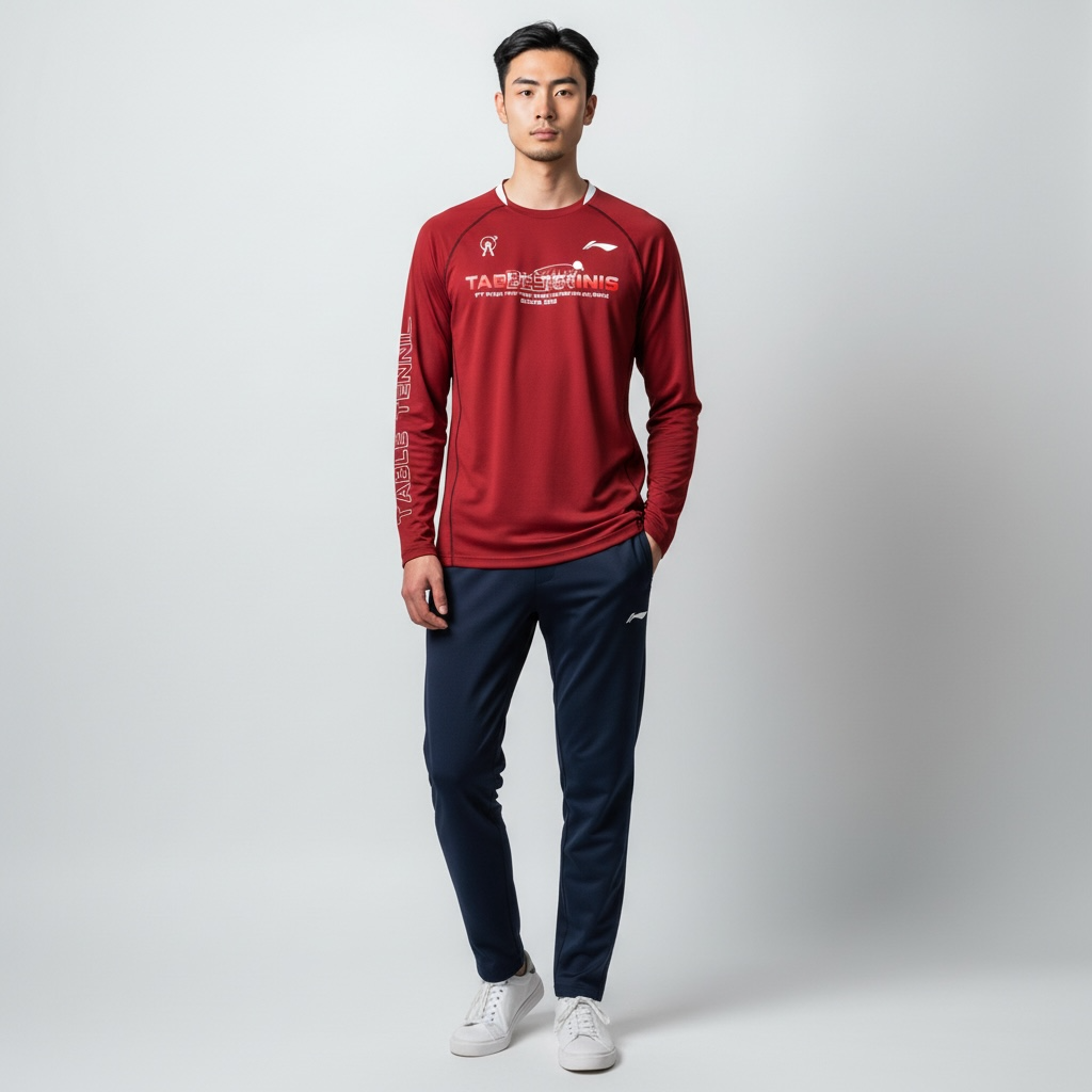 Unisex Langarm-Shirt "BUSAN" - rot - ATLU195-2