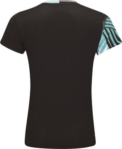 Women Team sport shirt "Jungle" black - AAYT058-4