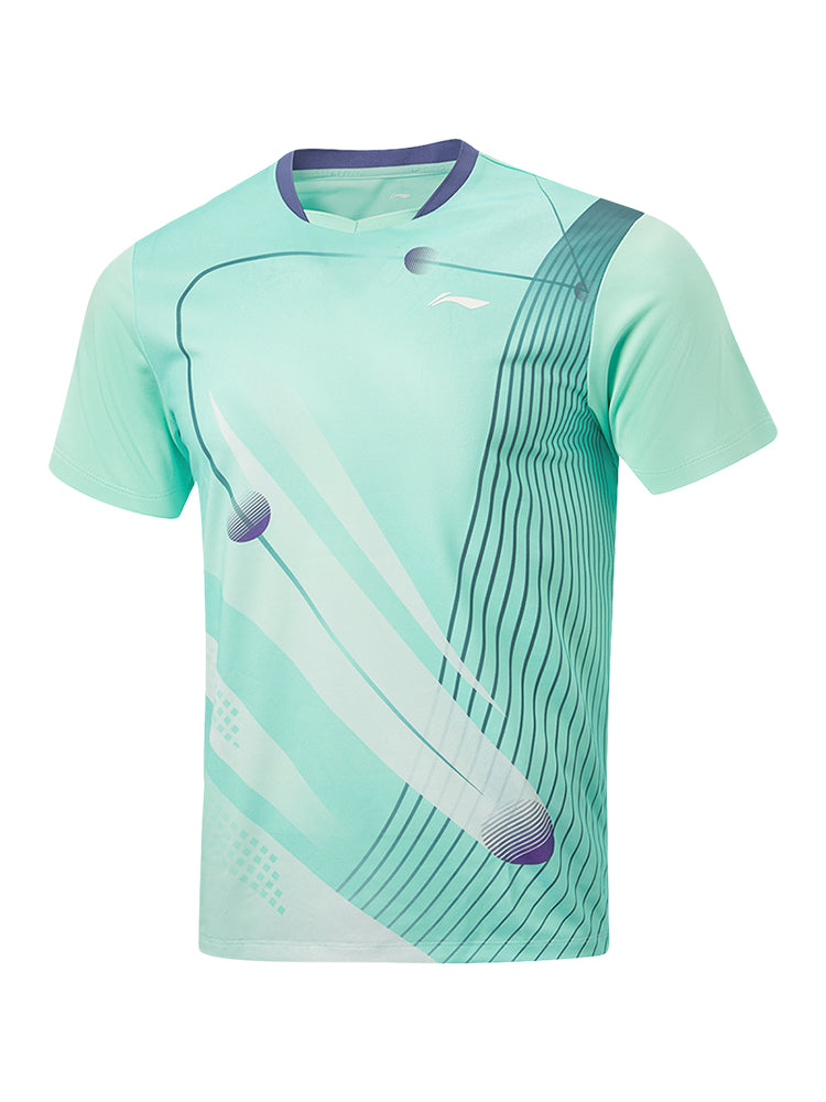 Tischtennis Unisex Zone Wettkampftrikot - türkis - AAYW013-2