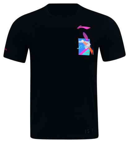 Li-Ning Herren Sportshirt schwarz AHSW103-1