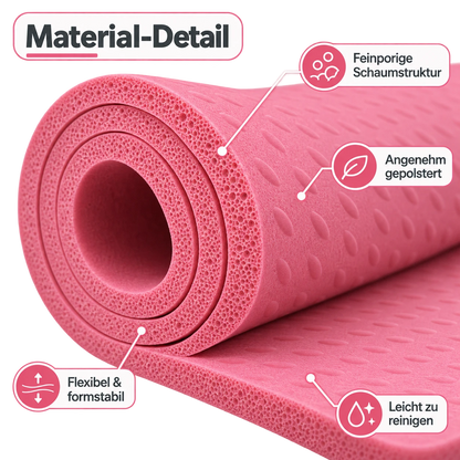 Li-Ning Yoga- und Fitnessmatte pink 185x80x1cm AQDE028-2