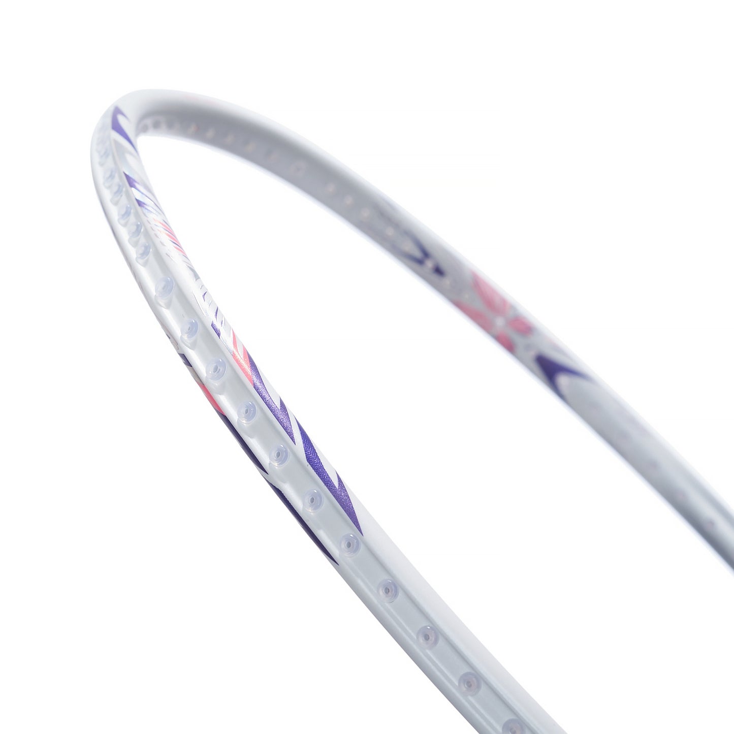 Badmintonschläger BladeX 600 (5U) White - Lilac unbespannt  - AYPV015-5