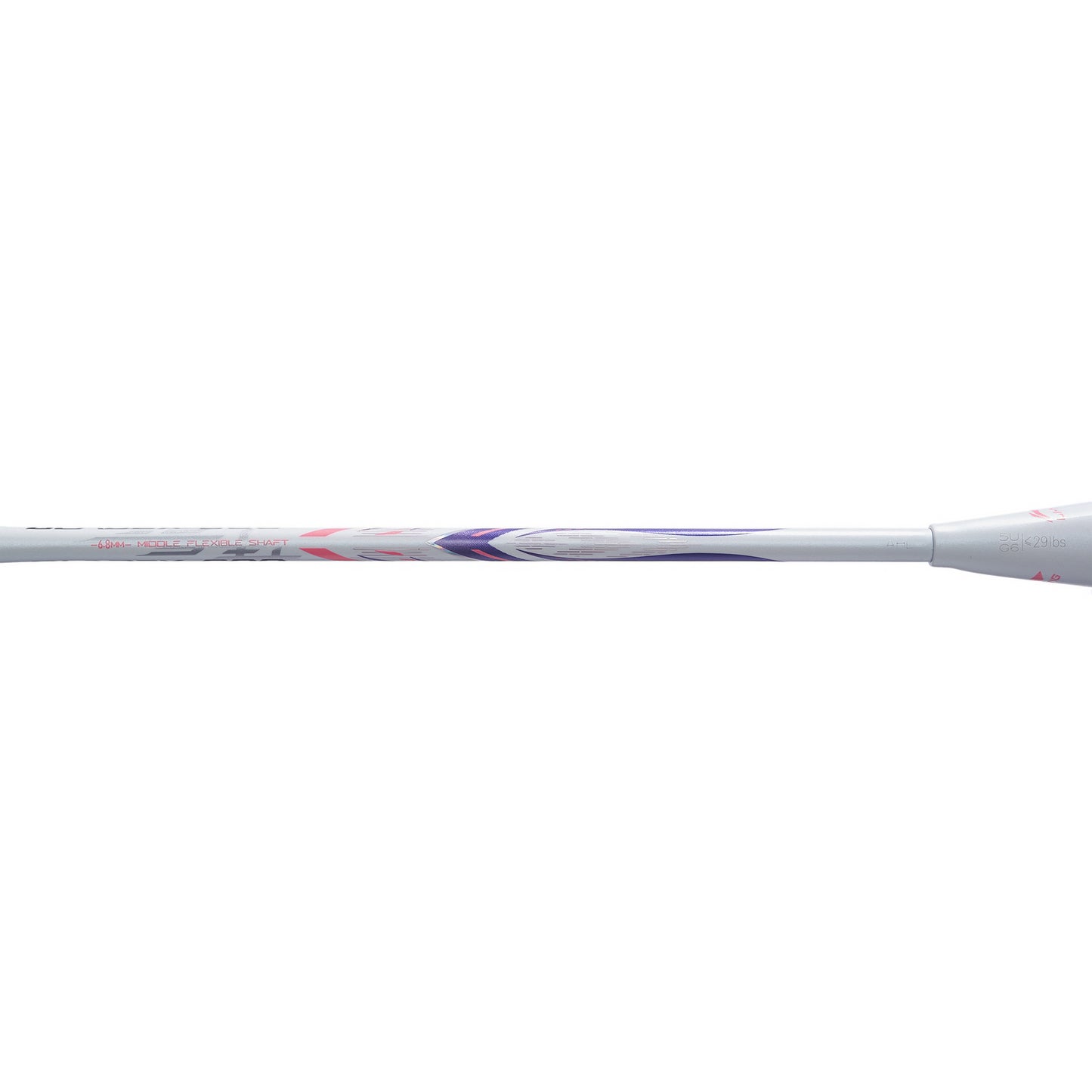 Badmintonschläger BladeX 600 (5U) White - Lilac unbespannt  - AYPV015-5