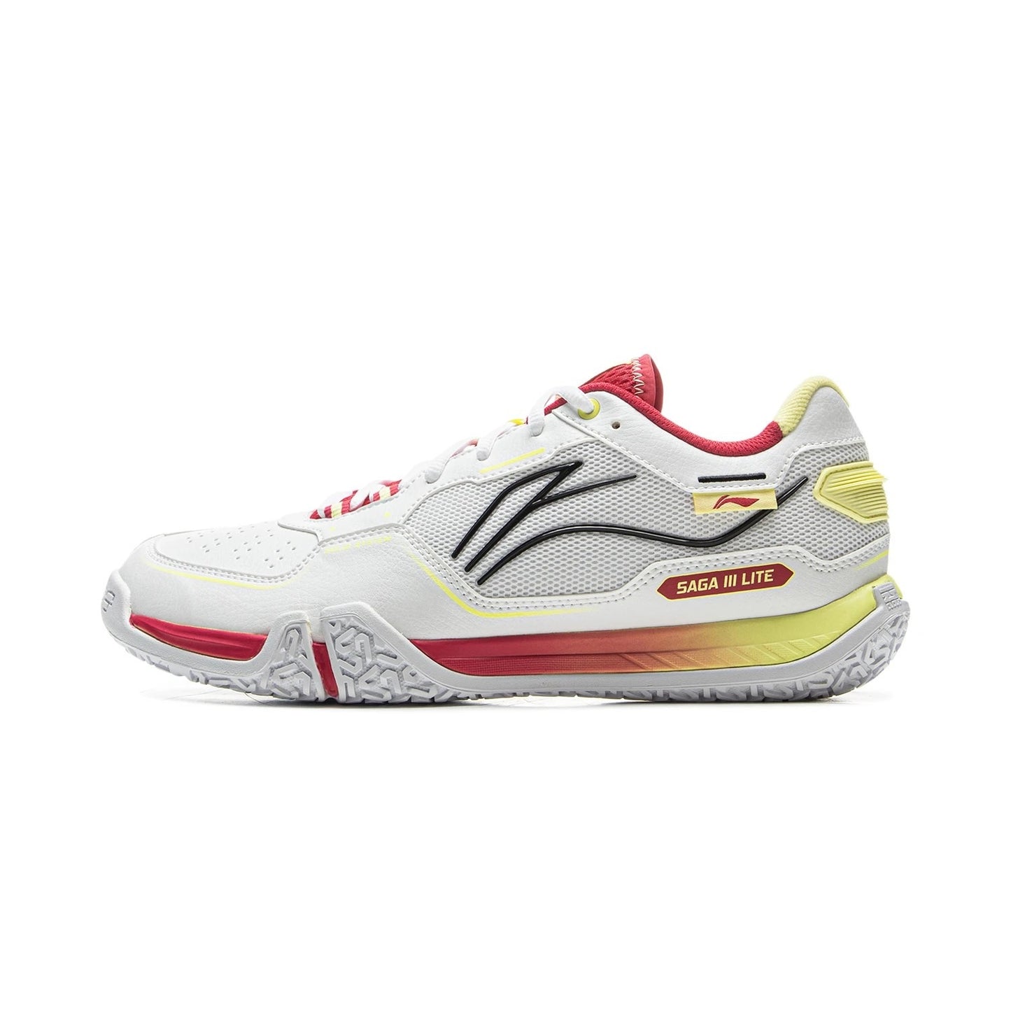 Badmintonshoe "Saga III Light" white/red/yellow -AYTV003-3
