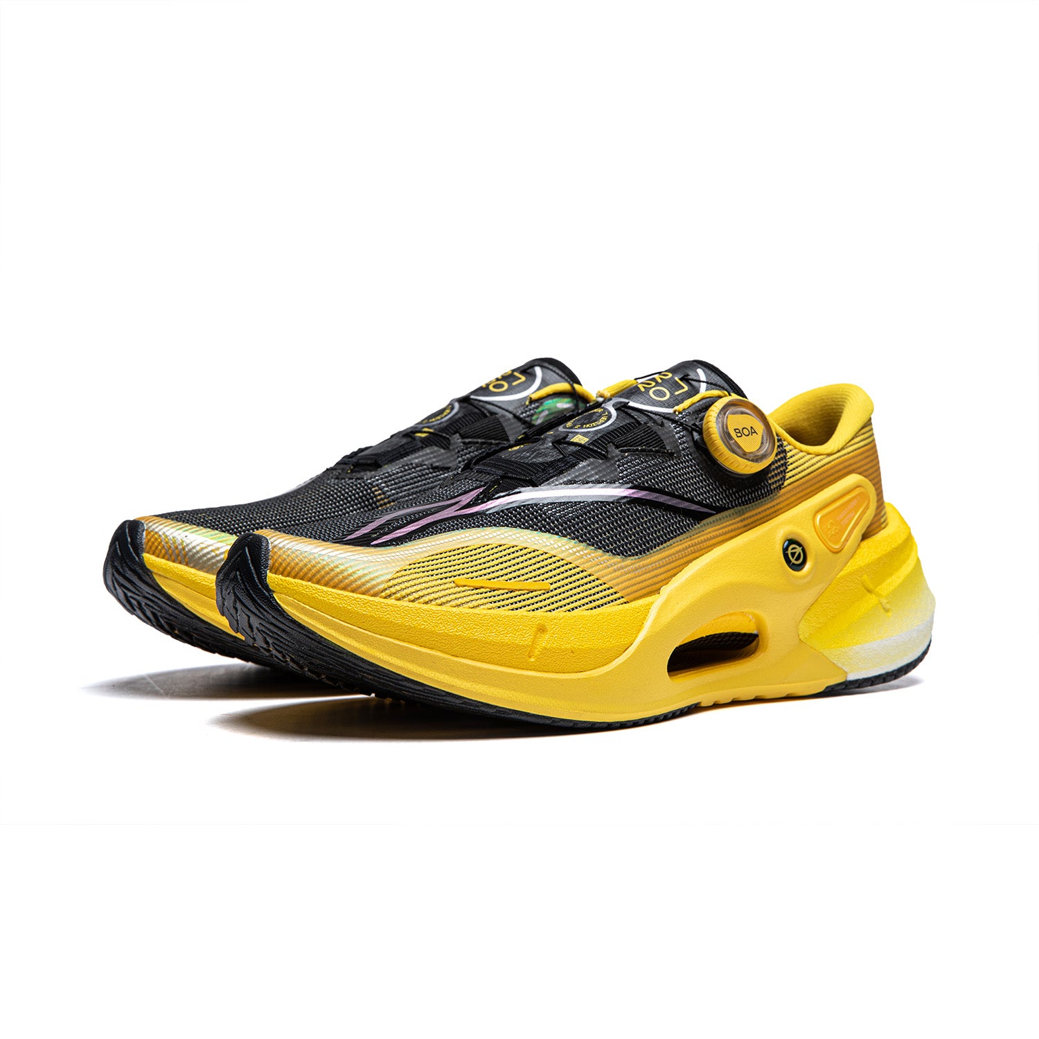 Herren Wettkampf Laufschuh Furios Rider 7 Pro V2 - schwarz-zitronengelb - ARZU001-15