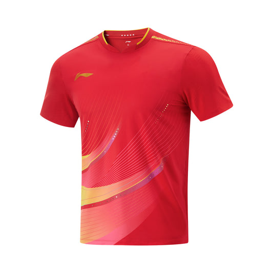 Tischtennis China National-Team Wettkampftrikot 2025 rot - AAYV097-1