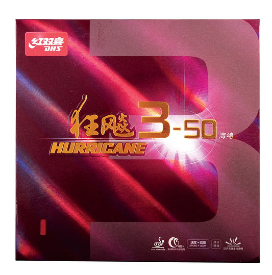 DHS Hurricane 3-50 Belag 35 2,1mm schwarz  - DXDJ954-5